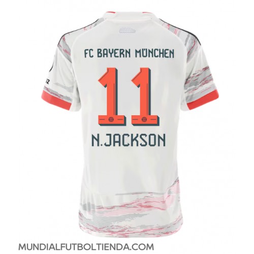 Camiseta Bayern Munich Nicolas Jackson #11 Segunda Equipación Replica 2025-26 para mujer mangas cortas